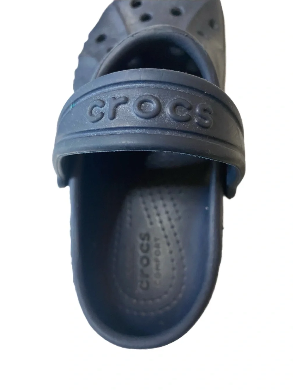 CROCS Kids Navy Blue Classic Clog Sandals